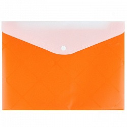 Папка-конверт на кн. А4  Diamond оранжевая DV-0377D-OR - фото