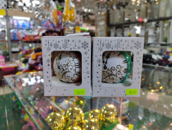 Шар стекл. декор.-80 в28 8Ш0032 - фото