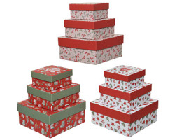 Коробка для подарков, асс/3, картон, арт. 521429-1 - фото