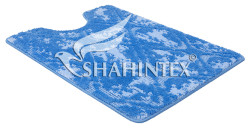 Коврик туалета SHAHINTEX VINTAGE SH V002 60*80 синий 56, арт. 897145 - фото