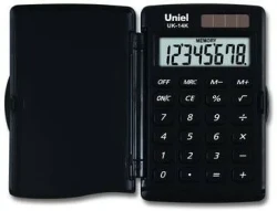 Калькулятор 8 р,карм.,черный,94*60*10 UK-14K - фото
