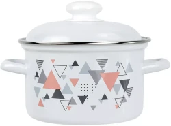 С-1612 АП2/4 Кастрюля 3,0 л Треугольники - фото