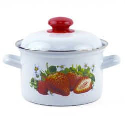 С-1610 АП2/4 Кастрюля 2,0 л Сочная клубника - фото