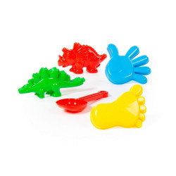 Н-р №371: совок №7, форм.(динозавр №1 + динозавр №2 + ладошка + ножк - фото