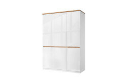 Н-р меб. TAURUS, Шкаф 3DG H. БЕЛЫЙ / ДУБ ВОТАН - фото