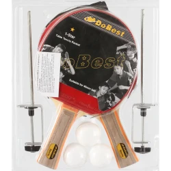 Н-р для н/тенниса Do Best BR33В 1зв. (2 ракетки, 3шарика и сетка), - фото