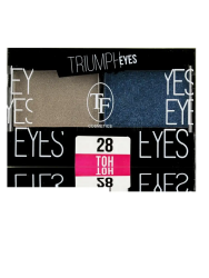 TF тени 2-цв. Triumph Eyes 28 пыльный бежевый и индиго 4,5 гр - фото