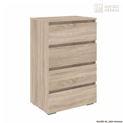 Комод БАРИ  60 4ш (Дуб сонома / Дуб сонома / Дуб сонома) - фото
