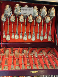 Столовый набор СТ-24СТС 24 пр.с худ.росписью с покрытием - фото