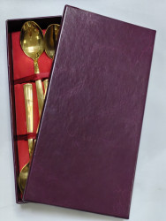 Набор чайных ложек НЧЛ-НЗТ  6 шт. с худ.росписью с покрытием - фото