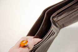 042-08-44-20 Кошелек сув.(н/к)с  худ.вст. Коричневый - фото