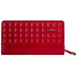 061-08-44-21 Портмоне большое сув. (н/к) с худ.вст.красный - фото