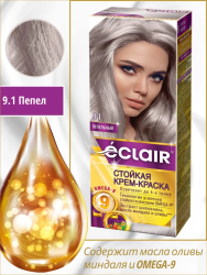 тон 9.1 ПЕПЕЛЬНЫЙ Крем-краска д/волос с OMEGA 9  