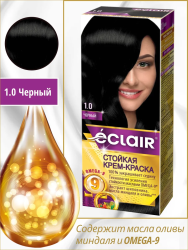 тон 1.0 ЧЕРНЫЙ Крем-краска д/волос с OMEGA 9  