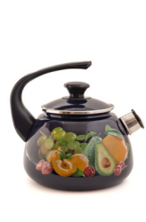 43615-103/6-У4БОС СД Чайник ц/шт. со свистком 2 л  (бостон) С декором - фото