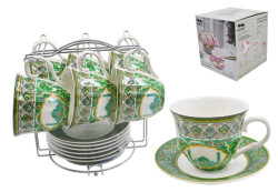 Чайный Н-р на метал.подставке (12 пр.) C03-ZSV02 12M - фото