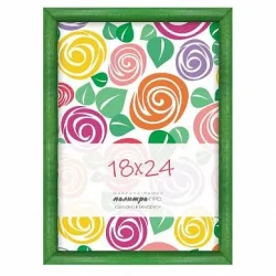 Рамка дерев. со стеклом 18х24 Д14КЛ/3741 (зеленая), арт. Д14КЛ/3741 - фото