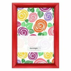 Рамка дерев. со стеклом 18х24 Д14КЛ/3746 (красная), арт. Д14КЛ/3746 - фото