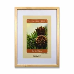 Рамка дерев.со стеклом 30*40 Д18С; арт.Д18С - фото