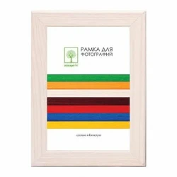 Рамка дерев. со стеклом 18х24 Д18КЛ/1374 (молочно-белая) - фото