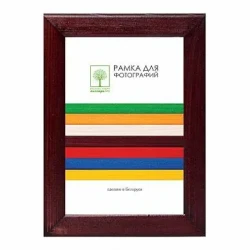 Рамка дерев. со стеклом 18х24 Д18КЛ/1812 (бордовая) - фото