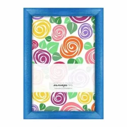 Рамка дерев. со стеклом 10х15 Д14КЛ/3742 (синяя), арт. Д14КЛ/3742 - фото