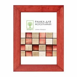 Рамка дерев. со стеклом 10х15 Д18К/SAD-35 (терракотовая), арт. Д18К/SA - фото