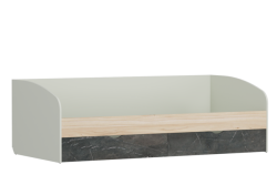 Кровать Р386.03 (Белый+манговое дерево+персидский мрамор 853) - фото