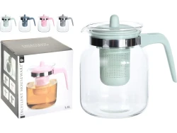 ЧАЙНИК ЗАВАРОЧНЫЙ стекло/пластмасса 1,5 л - фото