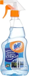 Help ср-во д/чистки и мытья стекол 750мл свежий озон с расп. - фото