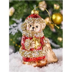 Елочная игрушка стекл.декор. 