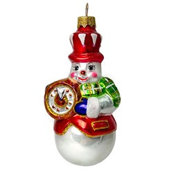 Елочная игрушка стекл.декор. 
