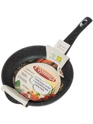 с2412аг Сковорода 240/55 мм съём/руч. без крышки Гранит - фото