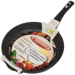 с2812аг Сковорода 280/55 мм съём/руч. без крышки Гранит - фото