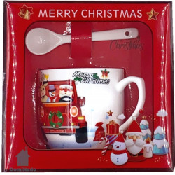 Н-р подарочный из фарфора (кружка, ложка) Арт.L160-1 - фото