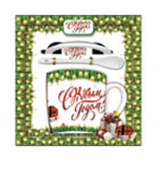 Н-р подарочный (кружка, ложка, блюдце)  из фарф. Арт. HK2219 - фото