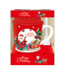 Н-р подарочный (кружка, крышка)  из фарф. Арт. QF672B - фото