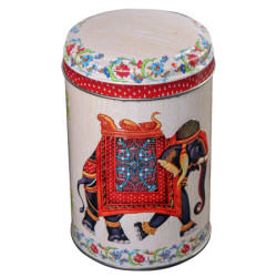 Банка жестяная Индийский слон Ц99h145v110-01121 - фото