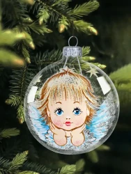 Шар стекл. декор.-80 в49 8Ш0098 - фото