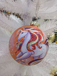 Шар стеклянный декор-100 в59 8Ш0133 - фото