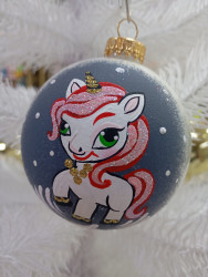 Шар стеклянный декор-80 в55 8Ш0104 - фото