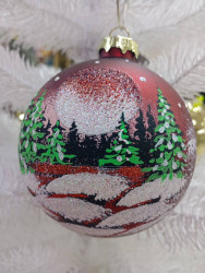 Шар стеклянный декор-100 в51 8Ш0115 - фото