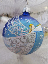 Шар стеклянный декор-80 в60 8Ш0119 - фото