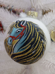 Шар стеклянный декор-100 в60 8Ш0134 - фото