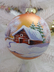 Шар стеклянный декор-100 в57 8Ш0131 - фото