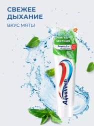 Aquafresh паста зубная 100 мл (Mild and Minty) Мягко-Мятная new (ПП4) - фото