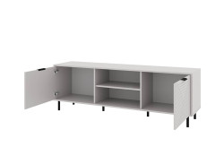 Н-р мебели д/общ комнаты RUNA, Тумба RTV 2D2N. Цвет ПЕРСИДСКИЙ ЖЕМЧУГ/ - фото