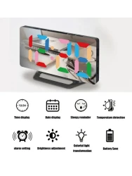 Часы настольные электронные DS-3625S - фото