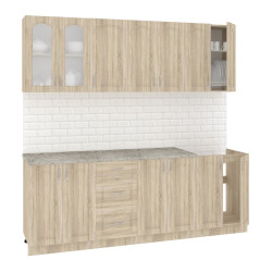 Кухня  Корнелия  РЕТРО 2,2 (Дуб сонома, Мадрид) - фото