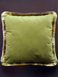 Подушка дек. ITAKA FLAT.  43x43 оливковый Арт. 44-024 - фото